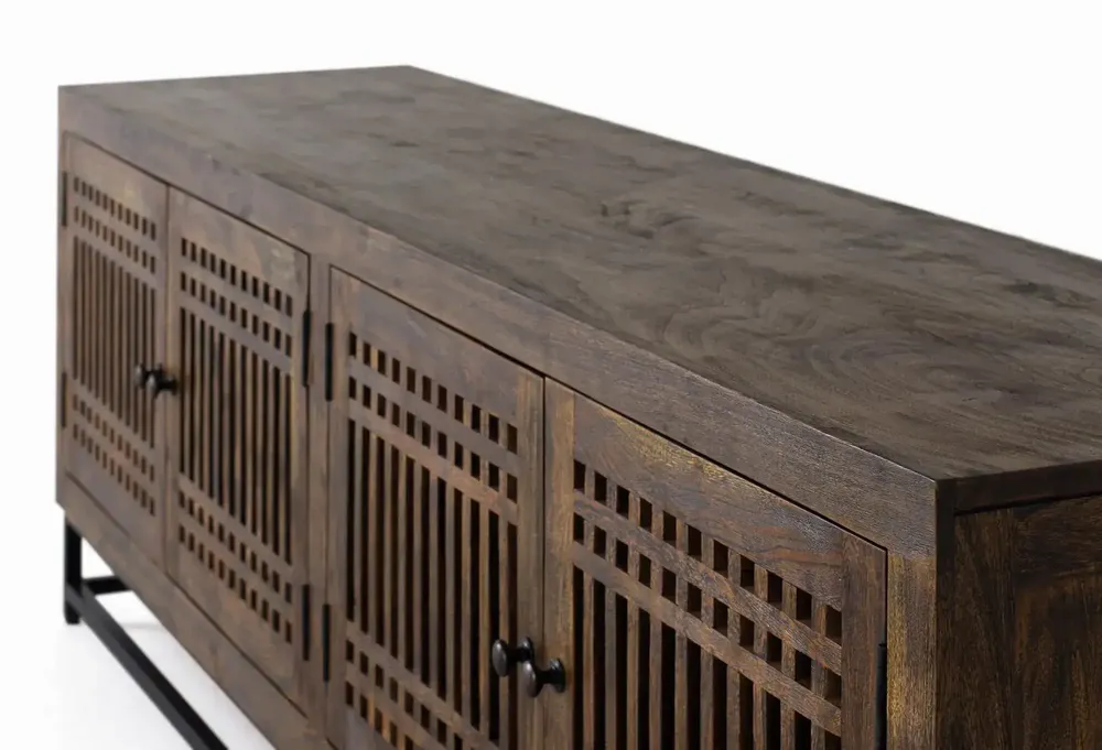 Meubles TV - Meuble TV en bois d'acacia et métal - GINER Y COLOMER