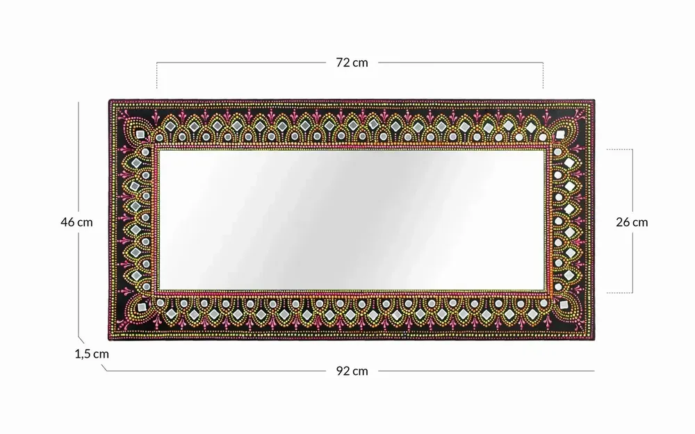 Miroirs - Miroir en MDF avec orientation horizontale et verticale - GINER Y COLOMER