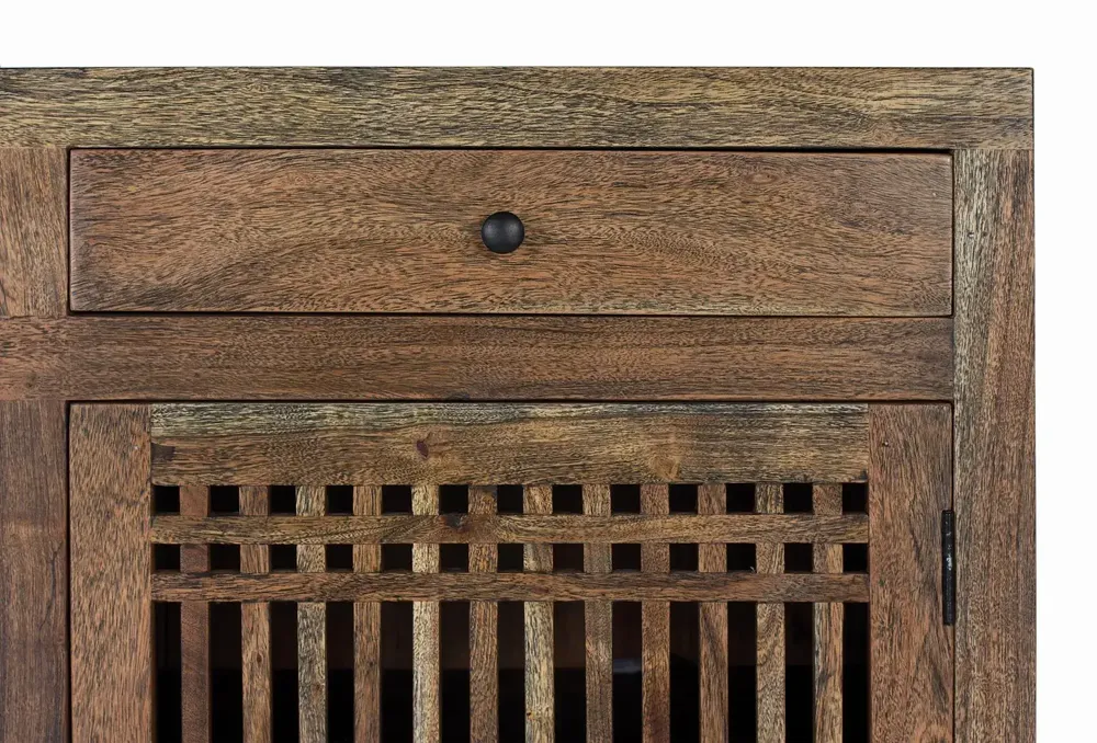 Buffets - Buffet en bois d'acacia marron et mètal - GINER Y COLOMER