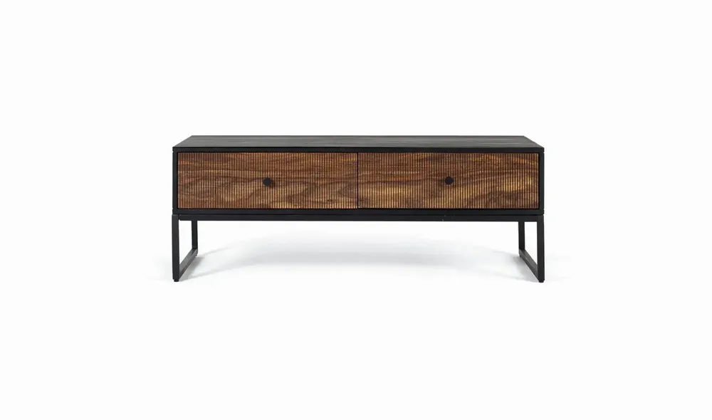 Coffee tables - Rosewood and mango wood coffee table with metal - GINER Y COLOMER