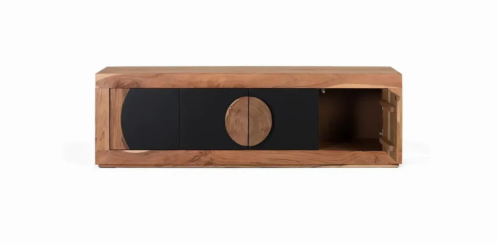 Meubles TV - Meuble TV en bois d'acacia avec 4 portes - GINER Y COLOMER