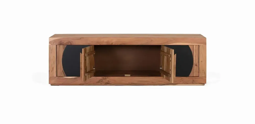 Meubles TV - Meuble TV en bois d'acacia avec 4 portes - GINER Y COLOMER