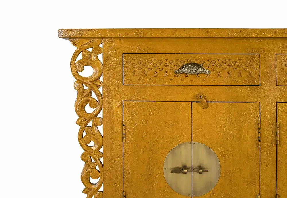 Buffets - Buffet avec 6 portes et 3 tiroirs en bois de manguier - GINER Y COLOMER