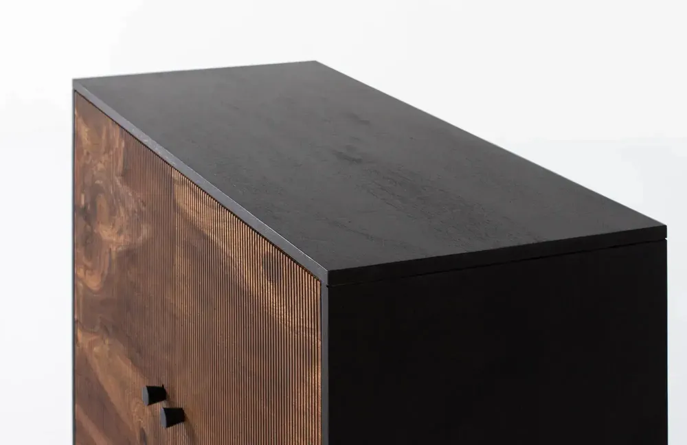 Console table - Rosewood and mango wood console with metal - GINER Y COLOMER