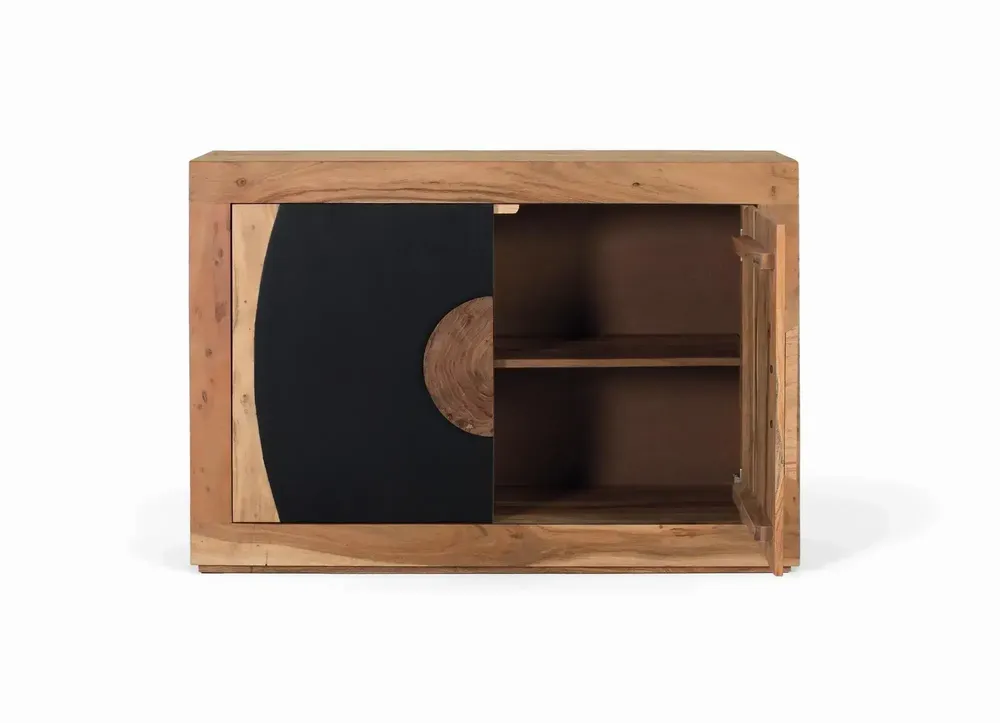 Sideboards - Acacia wood sideboard with 2 doors - GINER Y COLOMER
