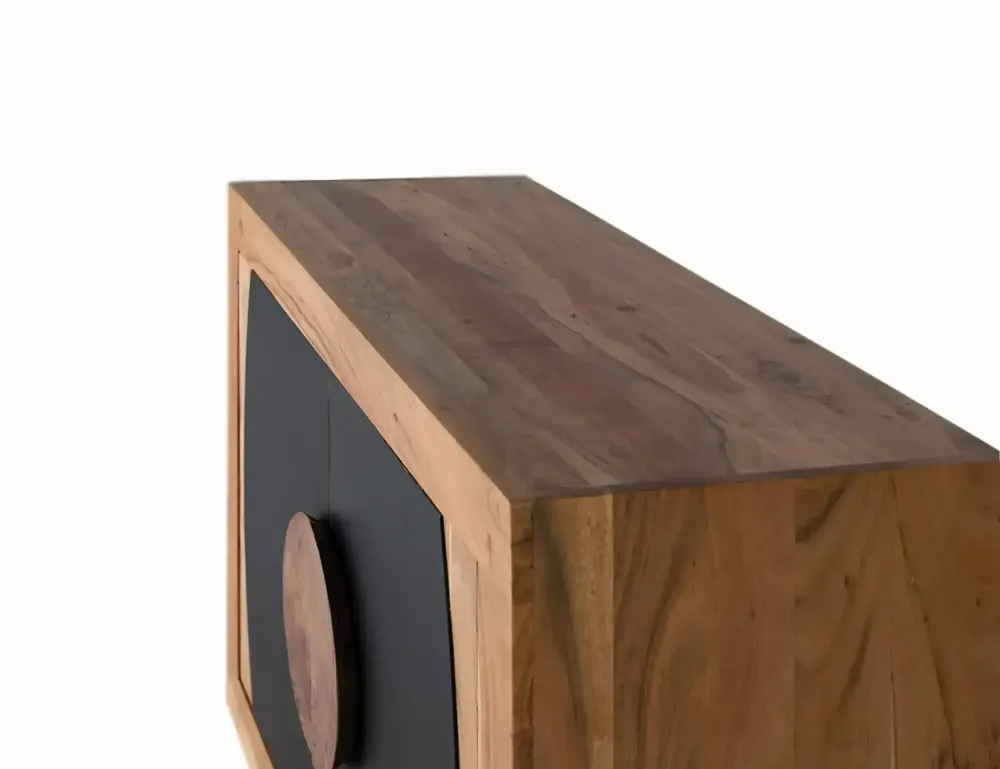 Sideboards - Acacia wood sideboard with 2 doors - GINER Y COLOMER