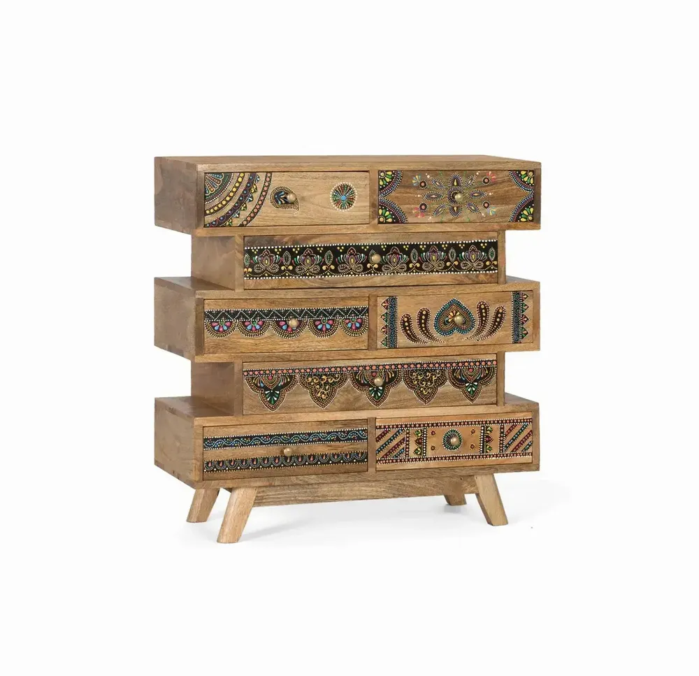 Commodes - Commode réalisée à la main en bois de manguier - GINER Y COLOMER