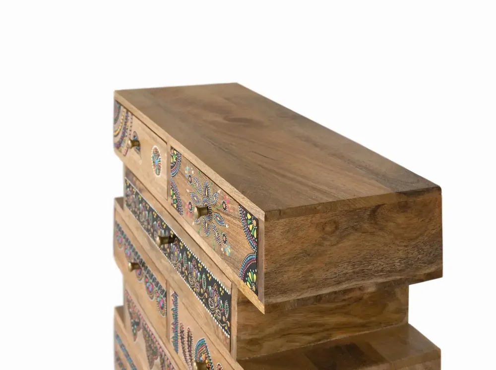 Commodes - Commode réalisée à la main en bois de manguier - GINER Y COLOMER