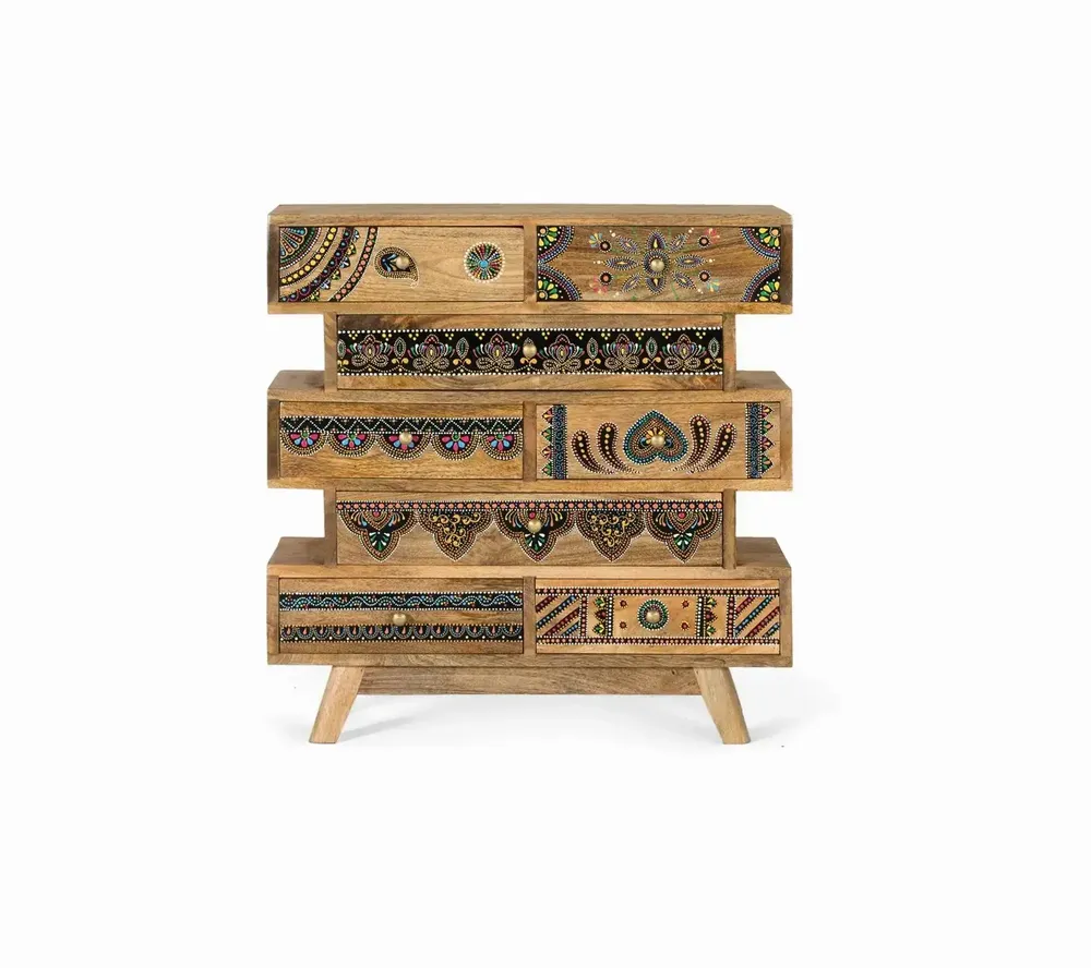 Commodes - Commode réalisée à la main en bois de manguier - GINER Y COLOMER