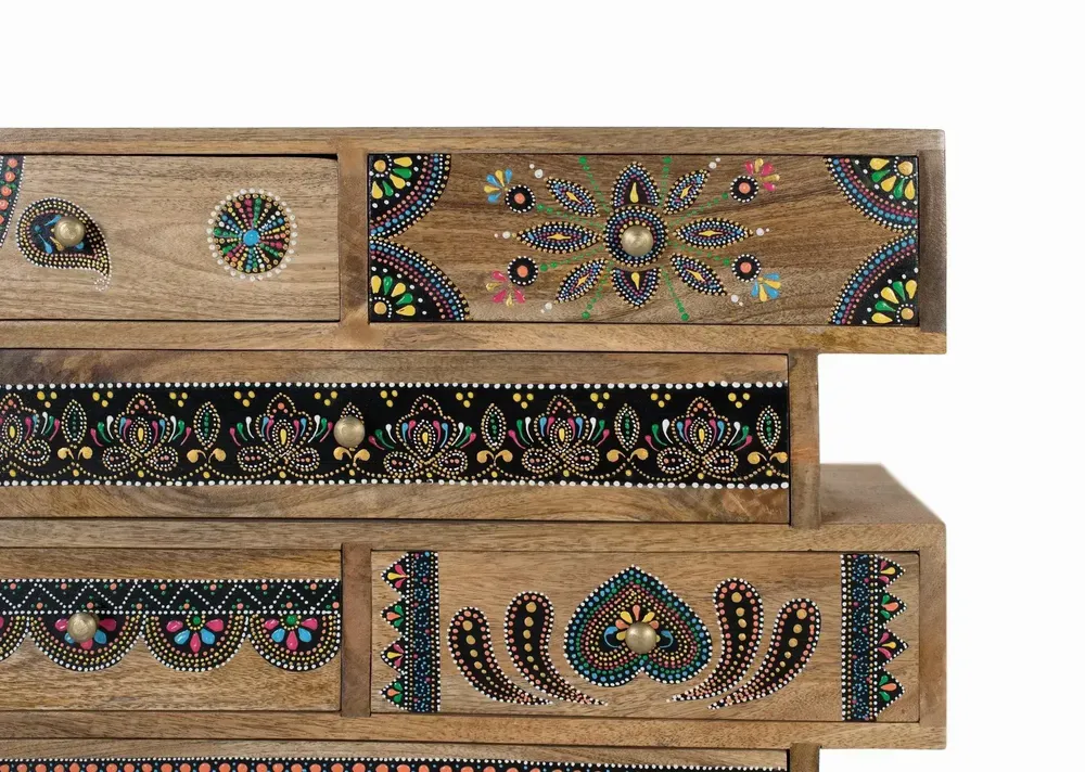 Commodes - Commode réalisée à la main en bois de manguier - GINER Y COLOMER