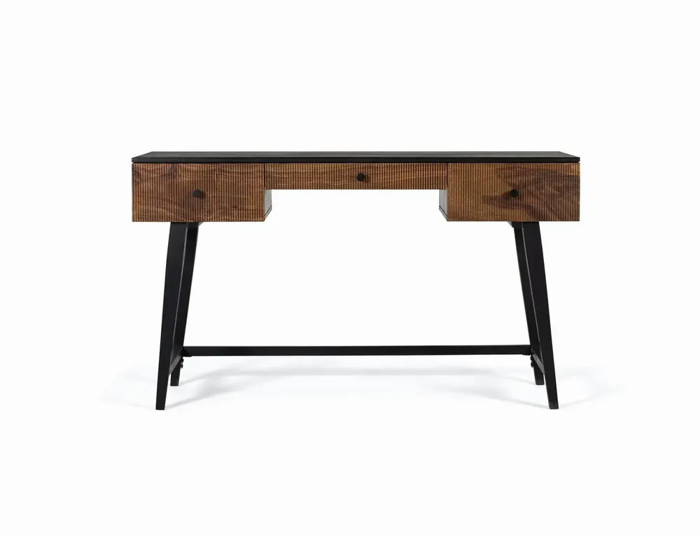 Bureaux - Bureau en bois palissandre et manguier plus métal - GINER Y COLOMER
