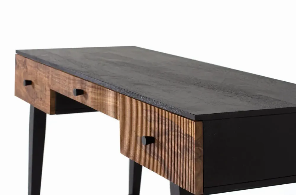 Bureaux - Bureau en bois palissandre et manguier plus métal - GINER Y COLOMER