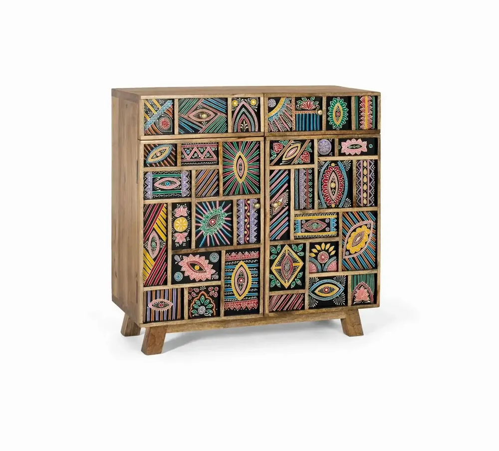 Buffets - Buffet fabriqué à la main en bois de manguier 80cm - GINER Y COLOMER