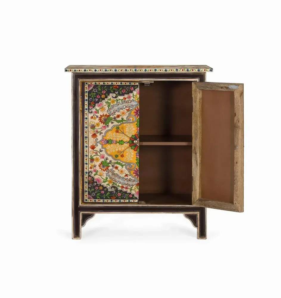 Sideboards - Multicolored sideboard made by hand in mango wood 80cm - GINER Y COLOMER