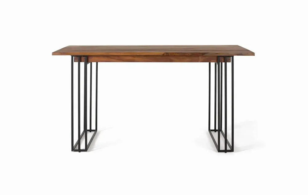 Dining Tables - Rosewood and metal dining table - GINER Y COLOMER