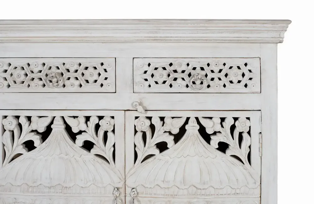 Buffets - Buffet avec 4 portes et 4 tiroirs en bois de manguier - GINER Y COLOMER