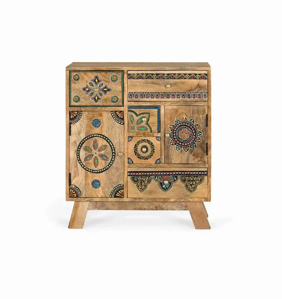 Commodes - Commode réalisée à la main en bois de manguier - GINER Y COLOMER