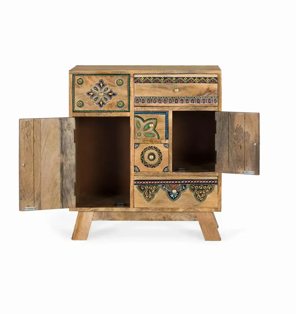 Commodes - Commode réalisée à la main en bois de manguier - GINER Y COLOMER