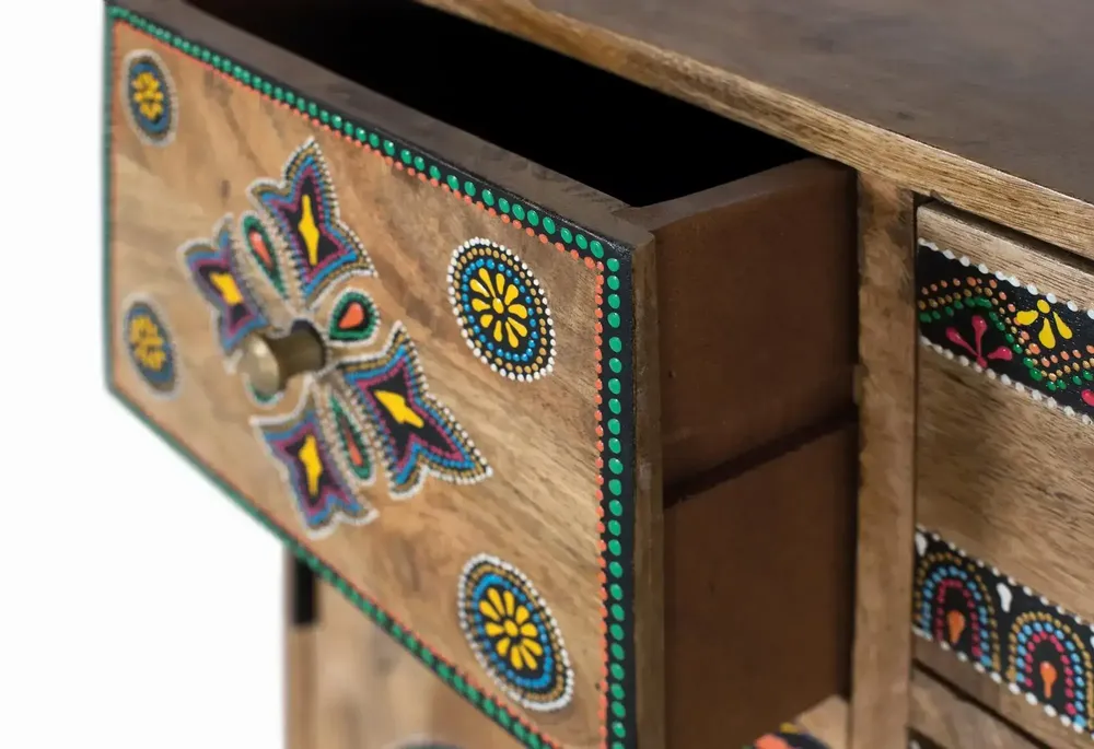 Commodes - Commode réalisée à la main en bois de manguier - GINER Y COLOMER