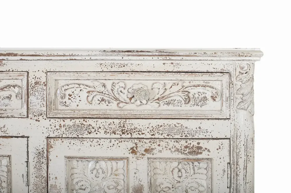 Sideboards - White cracked mango wood sideboard - GINER Y COLOMER