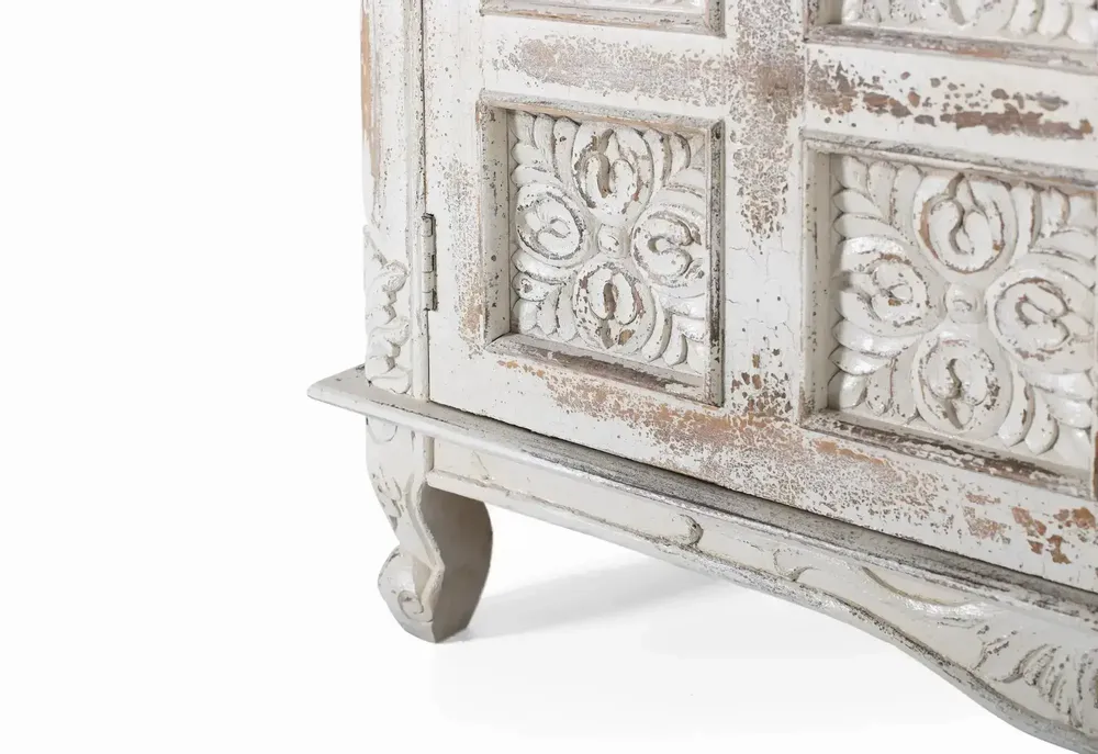 Sideboards - White cracked mango wood sideboard - GINER Y COLOMER