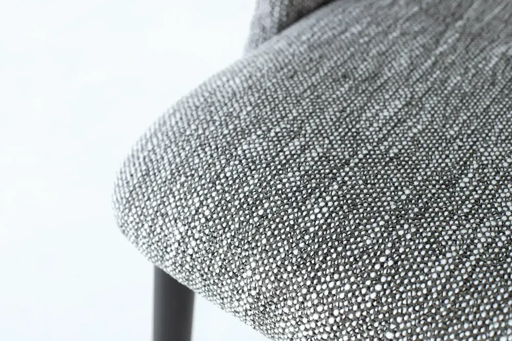 Chaises - Lot de 4 chaises en tissu gris et métal - GINER Y COLOMER