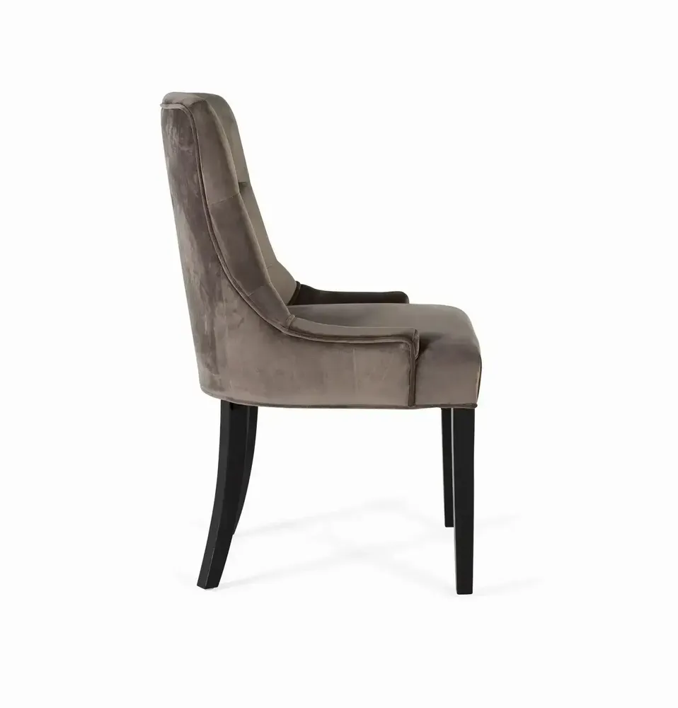 Chaises - Ensemble de 4 chaises recouvertes de polyester finition velours - GINER Y COLOMER