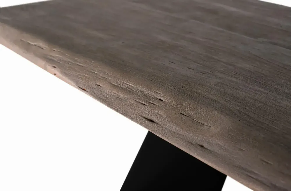 Coffee tables - Sand-colored table in acacia wood and metal 200cm - GINER Y COLOMER