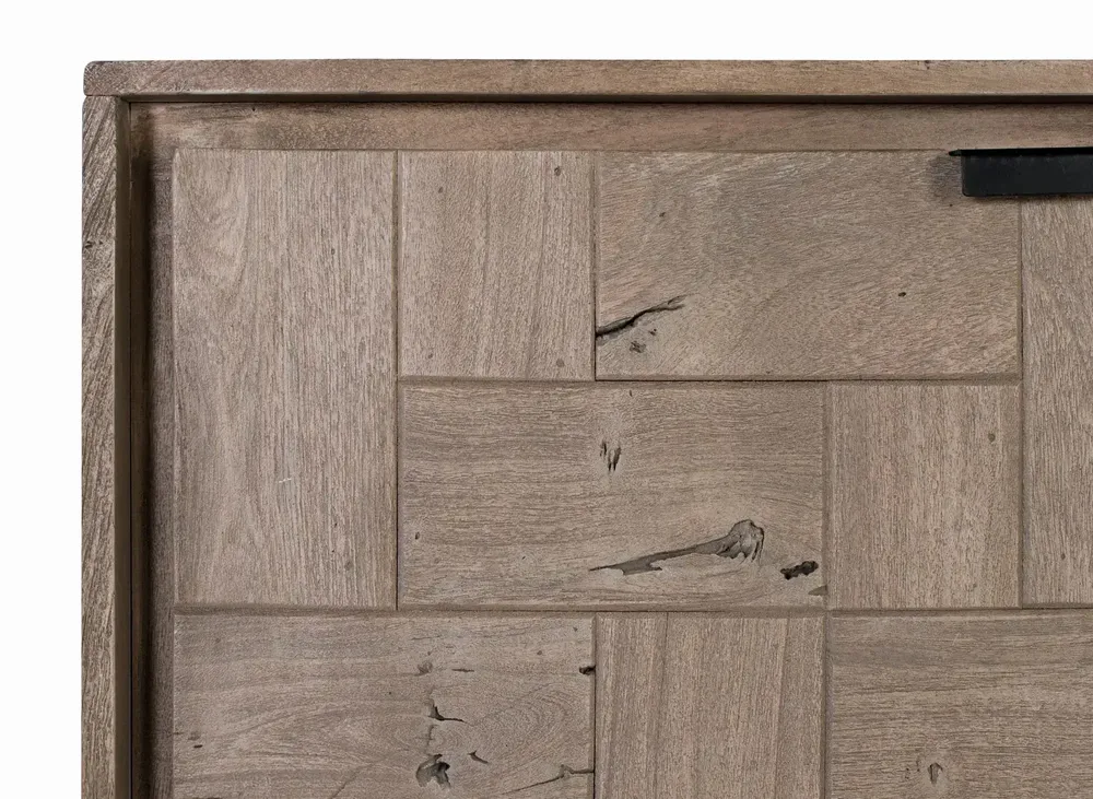 Sideboards - Handmade sideboard in acacia wood and metal 160cm - GINER Y COLOMER