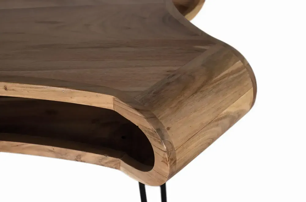 Bureaux - Bureau réalisé à la main en bois d'acacia et métal 120cm - GINER Y COLOMER