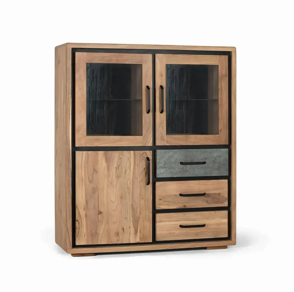 Sideboards - Handcrafted sideboard in acacia wood 110cm - GINER Y COLOMER