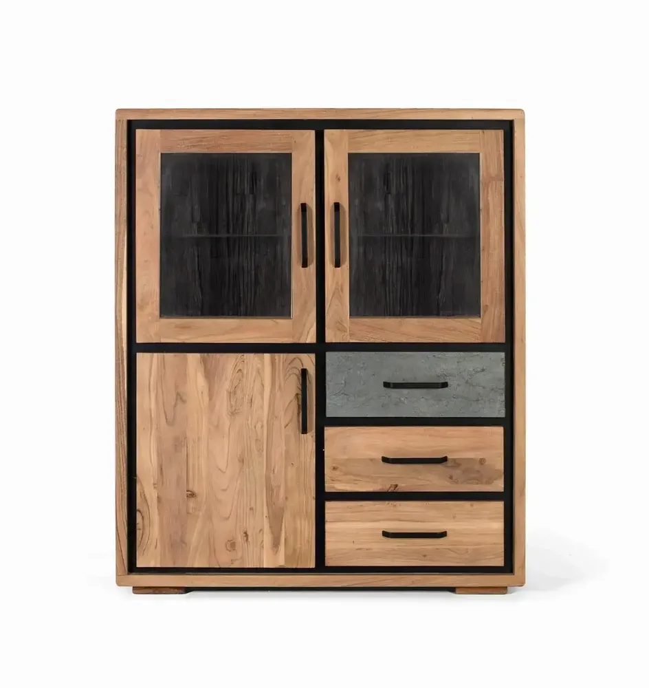 Sideboards - Handcrafted sideboard in acacia wood 110cm - GINER Y COLOMER