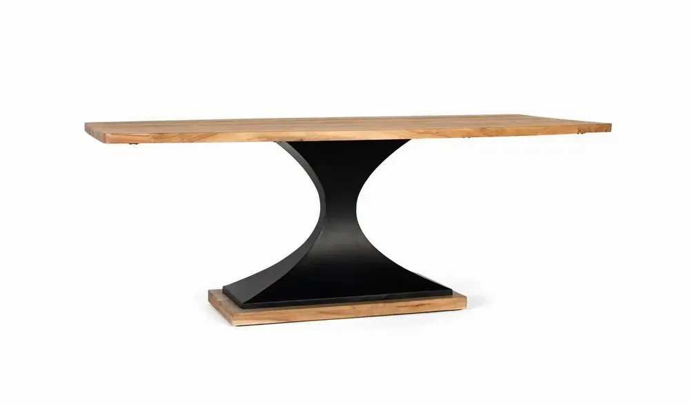 Tables Salle à Manger - Table à manger en manguier et pieds métal 200cm - GINER Y COLOMER