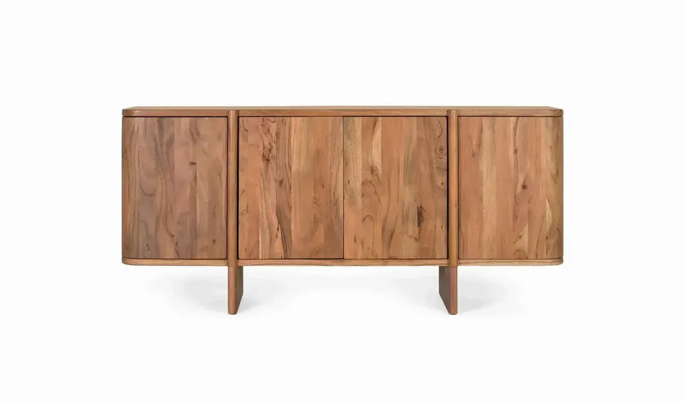 Sideboards - Handcrafted sideboard in acacia wood 170cm - GINER Y COLOMER