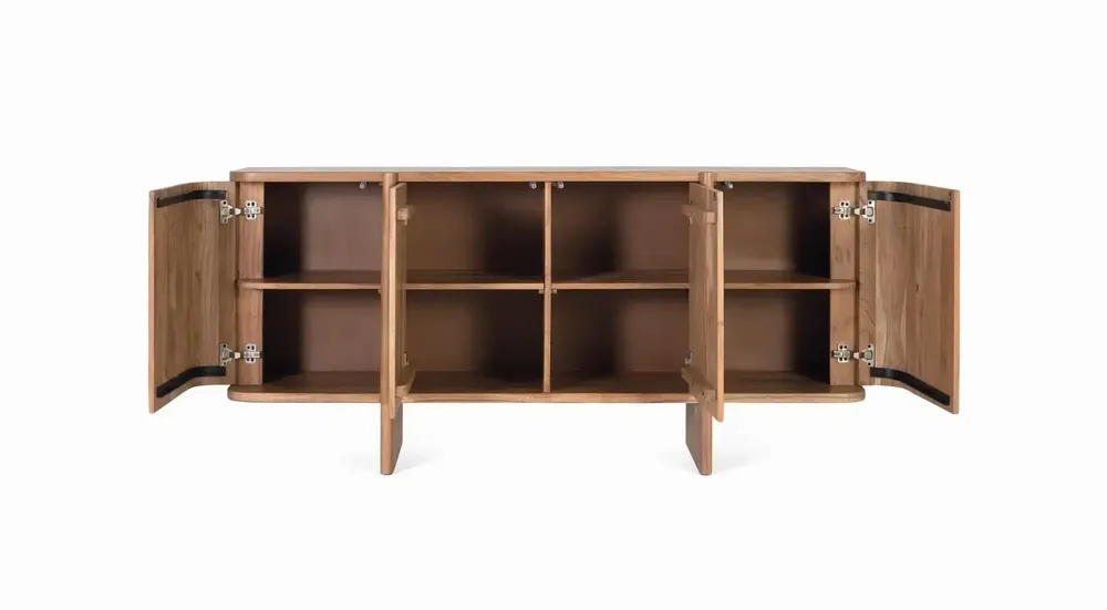 Sideboards - Handcrafted sideboard in acacia wood 170cm - GINER Y COLOMER