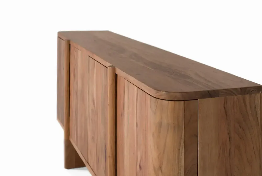 Sideboards - Handcrafted sideboard in acacia wood 170cm - GINER Y COLOMER