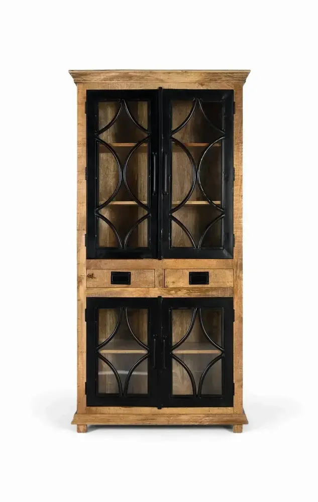 Sideboards - Industrial style display cabinet with 4 glass doors - GINER Y COLOMER