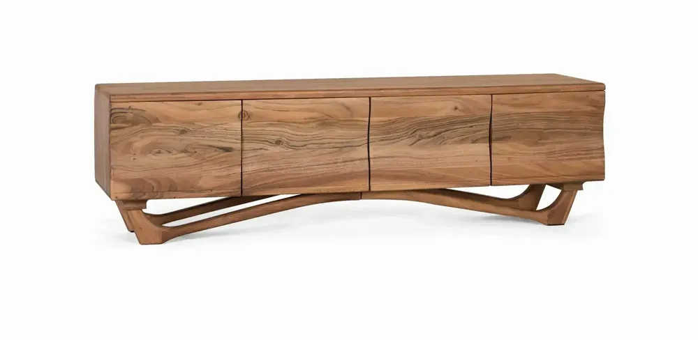 Meubles TV - Meuble TV fabriqué à la main en bois d'acacia 170cm - GINER Y COLOMER