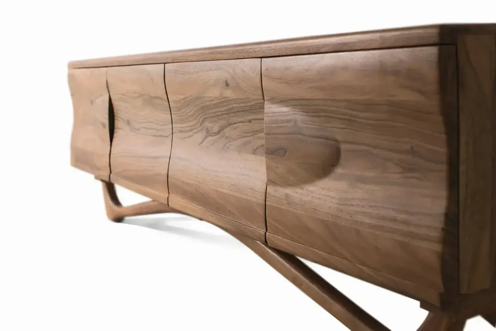 Meubles TV - Meuble TV fabriqué à la main en bois d'acacia 170cm - GINER Y COLOMER