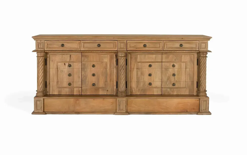 Buffets - Buffet avec 4 tiroirs et 4 portes en bois de manguier - GINER Y COLOMER