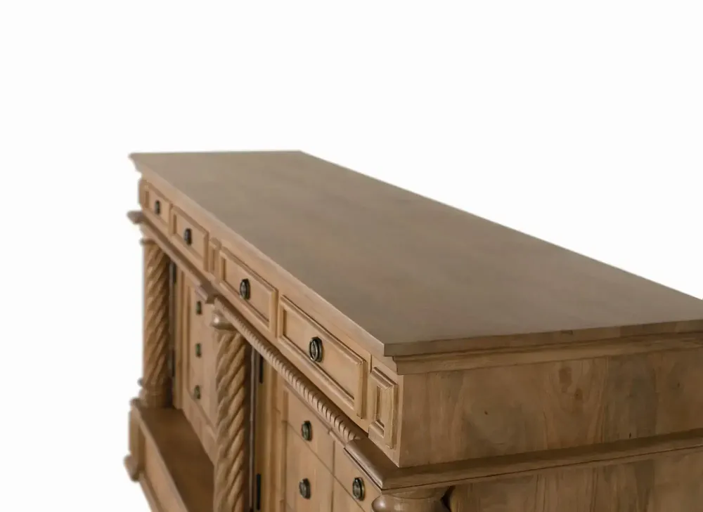 Buffets - Buffet avec 4 tiroirs et 4 portes en bois de manguier - GINER Y COLOMER