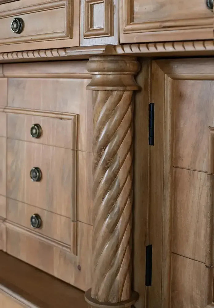 Buffets - Buffet avec 4 tiroirs et 4 portes en bois de manguier - GINER Y COLOMER