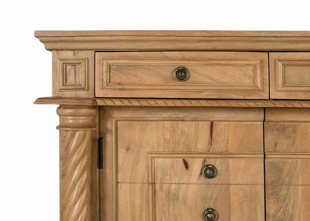 Buffets - Buffet avec 4 tiroirs et 4 portes en bois de manguier - GINER Y COLOMER