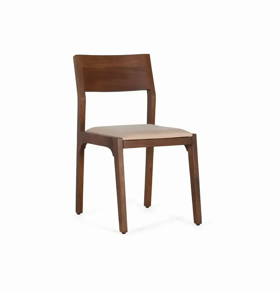 Chaises - Ensemble de 2 chaises en bois d'acacia et recouvertes de tissu - GINER Y COLOMER
