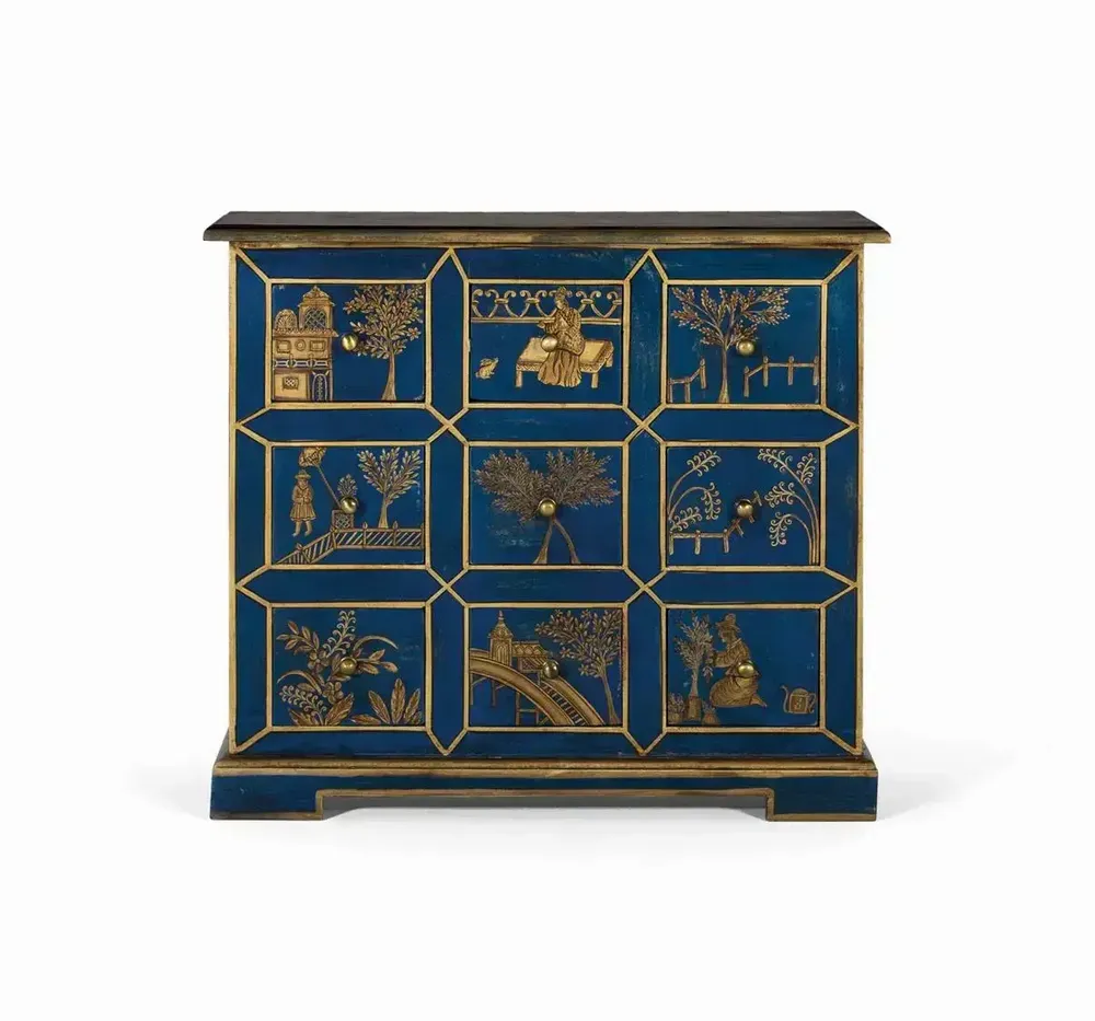 Chests of drawers - Handcrafted 9-drawer chest of drawers in mango wood and MDF - GINER Y COLOMER
