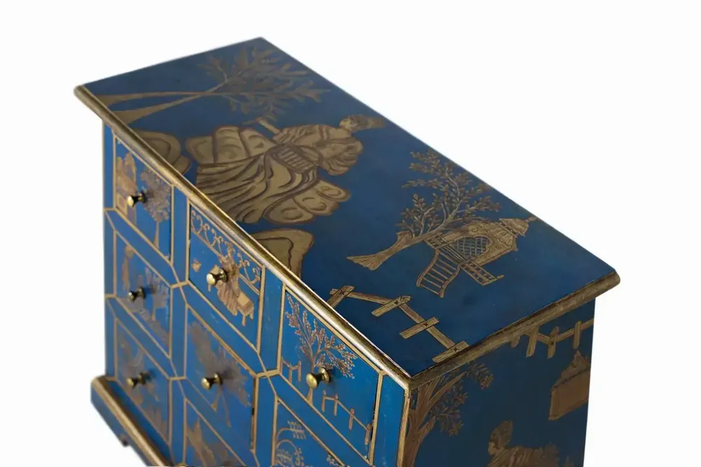 Chests of drawers - Handcrafted 9-drawer chest of drawers in mango wood and MDF - GINER Y COLOMER