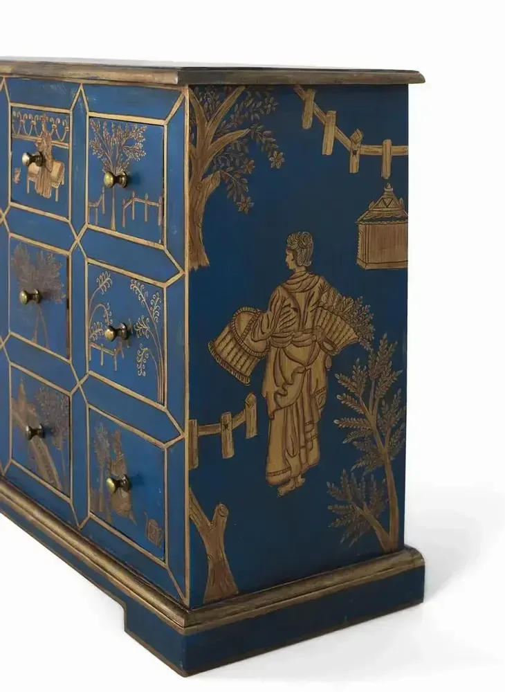 Chests of drawers - Handcrafted 9-drawer chest of drawers in mango wood and MDF - GINER Y COLOMER