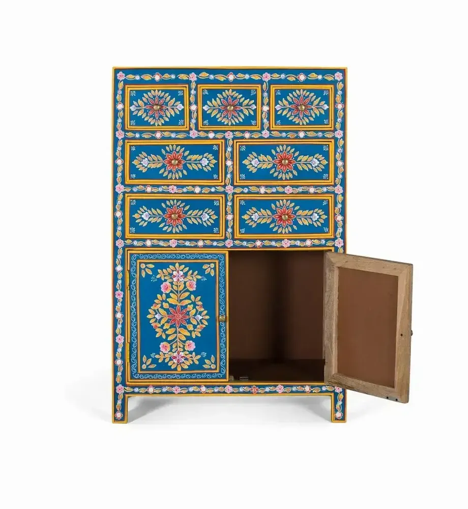 Sideboards - Handcrafted sideboard in mango wood and MDF 122 cm - GINER Y COLOMER
