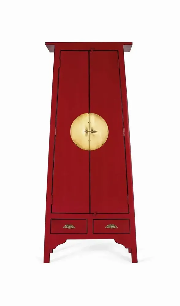 Wardrobe - Wardrobe with 2 doors and 2 drawers in mango wood - GINER Y COLOMER