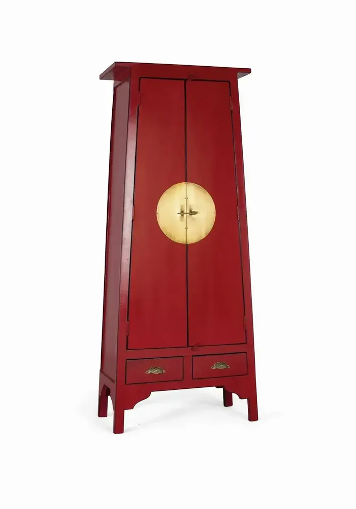 Wardrobe - Wardrobe with 2 doors and 2 drawers in mango wood - GINER Y COLOMER